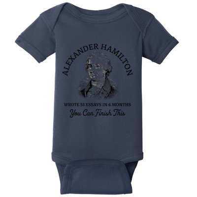 Alexander Hamilton Wrote 51 Essays In 6 Months Vintage Baby Bodysuit