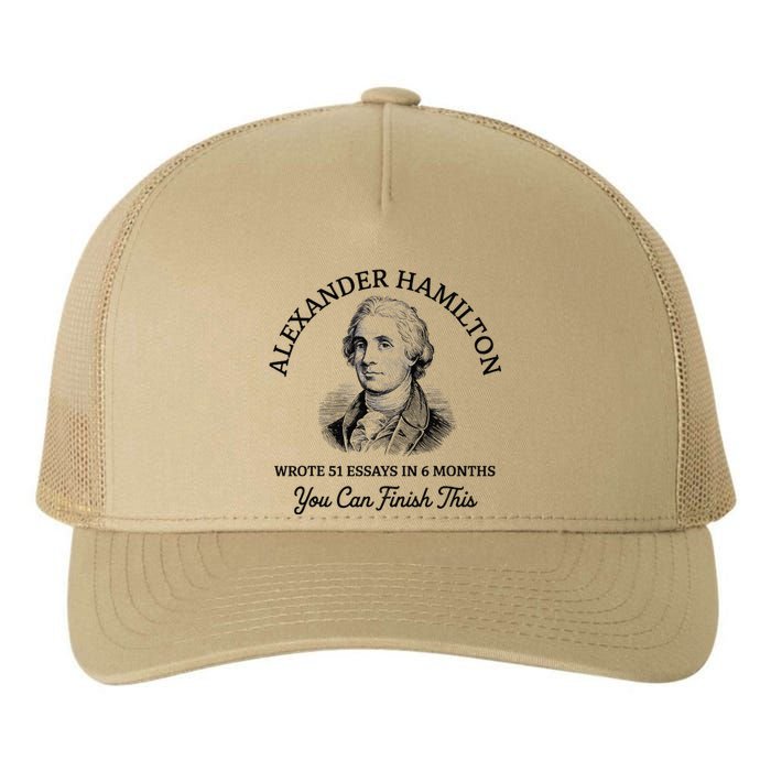 Alexander Hamilton Wrote 51 Essays In 6 Months Vintage Yupoong Adult 5-Panel Trucker Hat