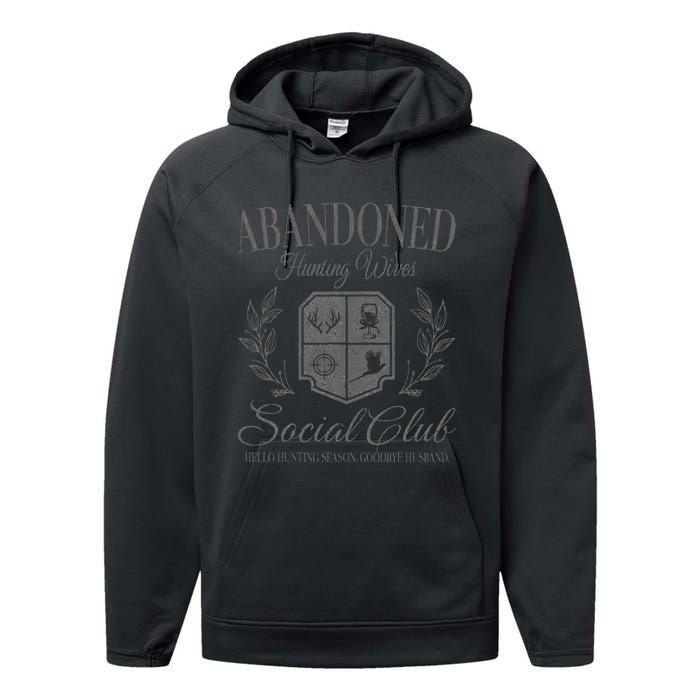 Abandoned Hunting Wives Social Club Performance Fleece Hoodie