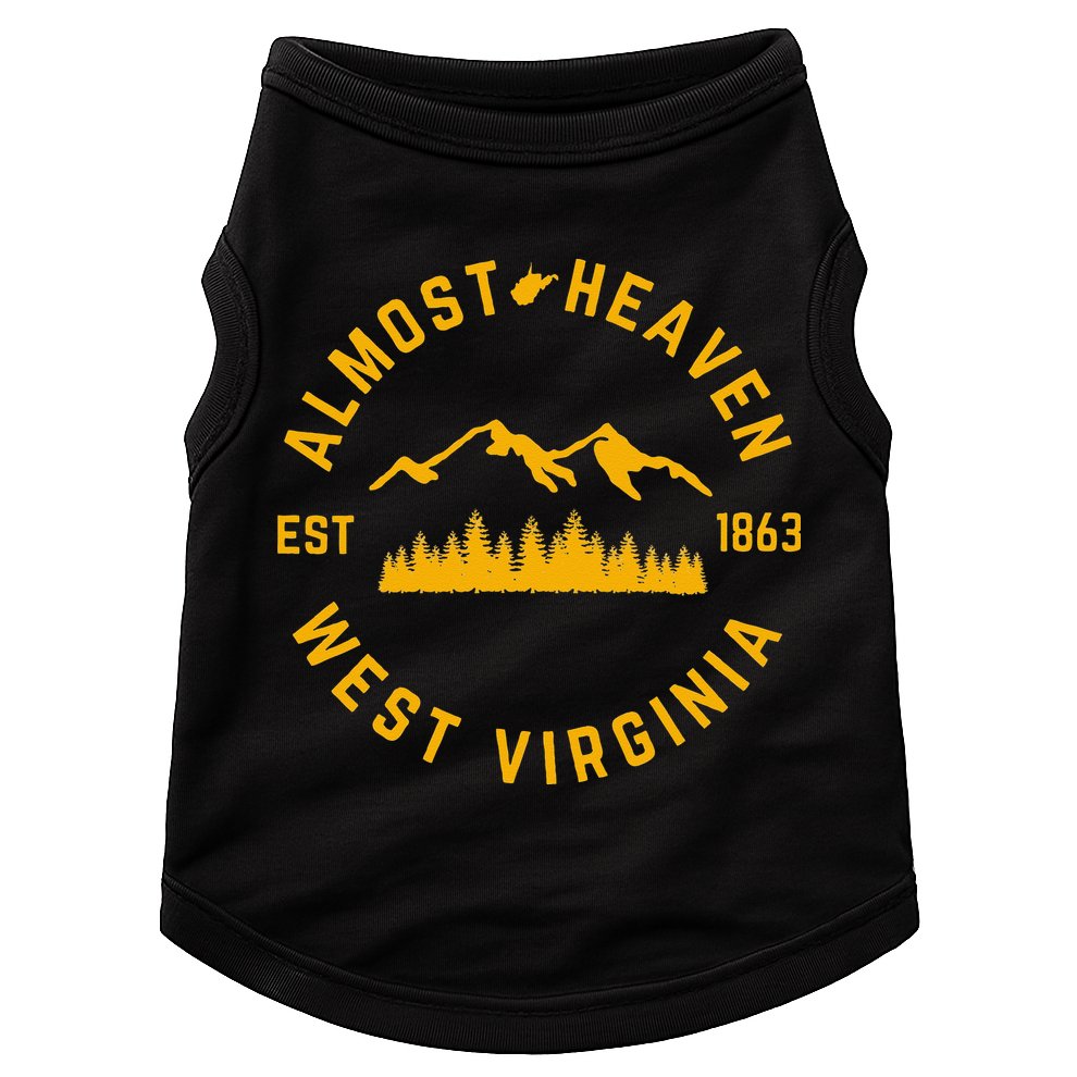 Almost Heaven West Virginia Mountains Forest WV Home Pride Doggie Tank
