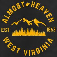 Almost Heaven West Virginia Mountains Forest WV Home Pride Adult Drive Performance Visor