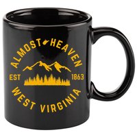 Almost Heaven West Virginia Mountains Forest WV Home Pride 11oz C Handle Ceramic Mug