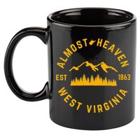 Almost Heaven West Virginia Mountains Forest WV Home Pride 11oz C Handle Ceramic Mug