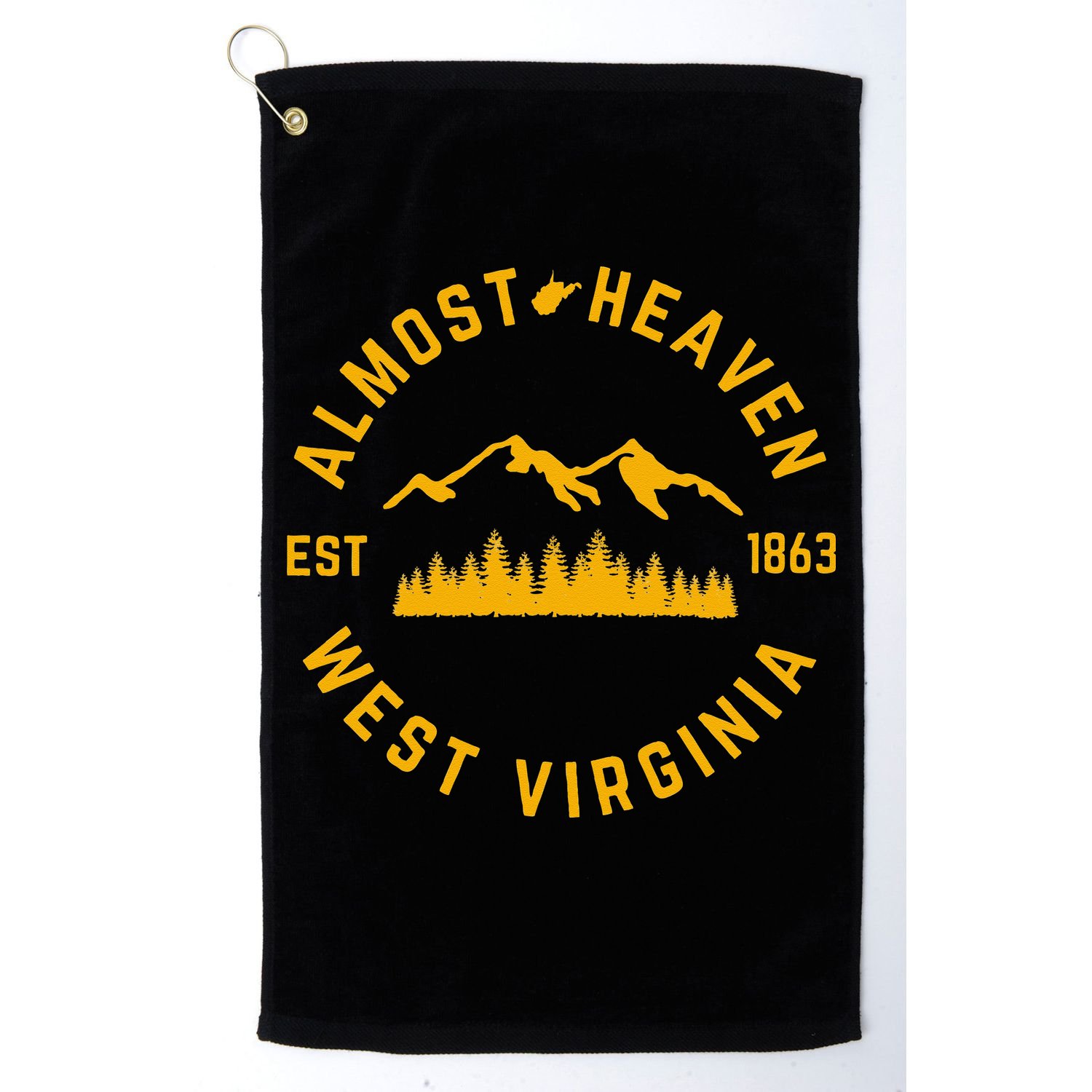 Almost Heaven West Virginia Mountains Forest WV Home Pride Golf Towel