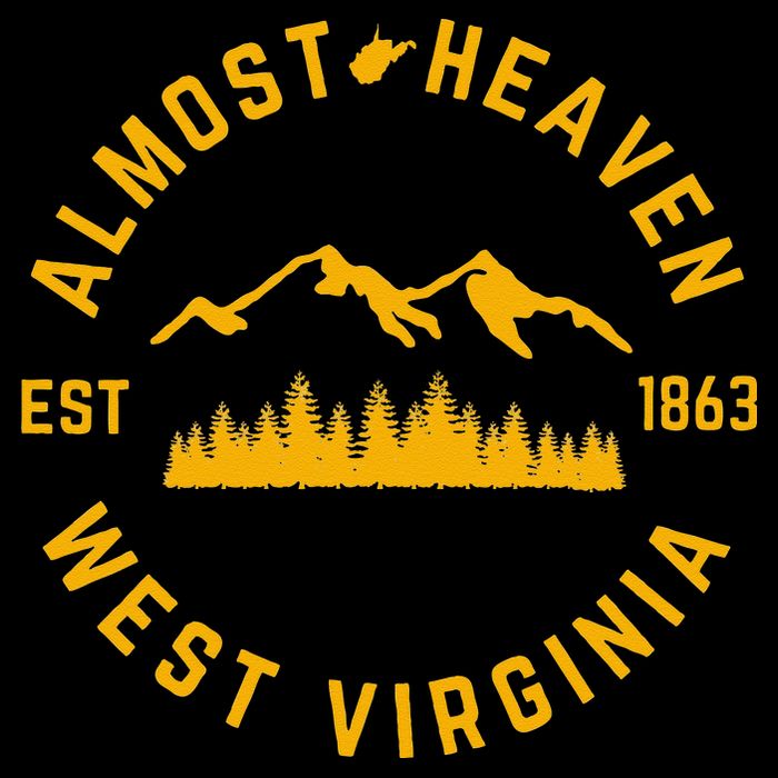Almost Heaven West Virginia Mountains Forest WV Home Pride Womens T-Shirt