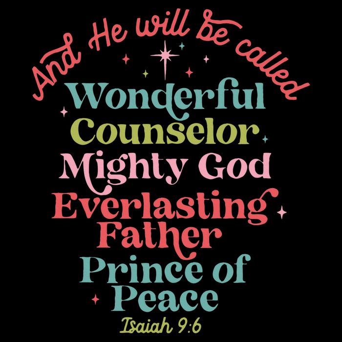 And He Will Be Called Isaiah 96 Bible Verses Jesus Xmas  Cooling Performance Crew T-Shirt