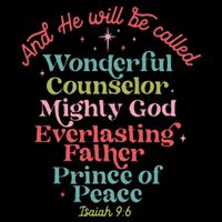 And He Will Be Called Isaiah 96 Bible Verses Jesus Xmas  Impact Tech Backpack