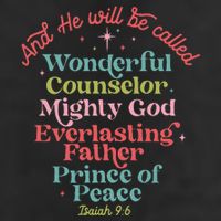 And He Will Be Called Isaiah 96 Bible Verses Jesus Xmas  Adult Drive Performance Visor