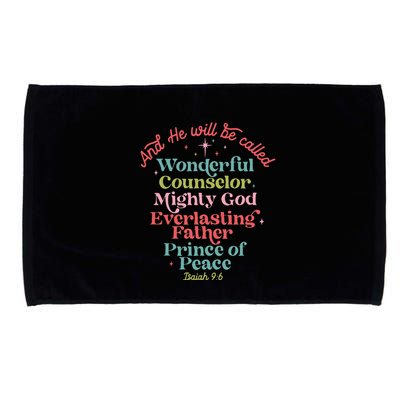 And He Will Be Called Isaiah 96 Bible Verses Jesus Xmas  Microfiber Hand Towel