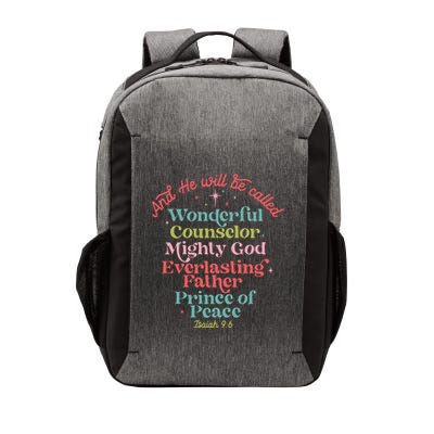 And He Will Be Called Isaiah 96 Bible Verses Jesus Xmas  Vector Backpack