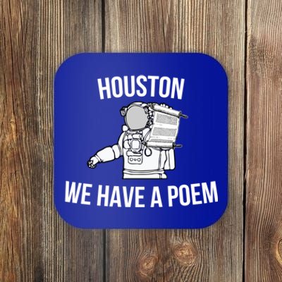 Astronaut Houston We Have A Poem For World Poetry Day Gift Coaster