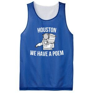 Astronaut Houston We Have A Poem For World Poetry Day Gift Mesh Reversible Basketball Jersey Tank