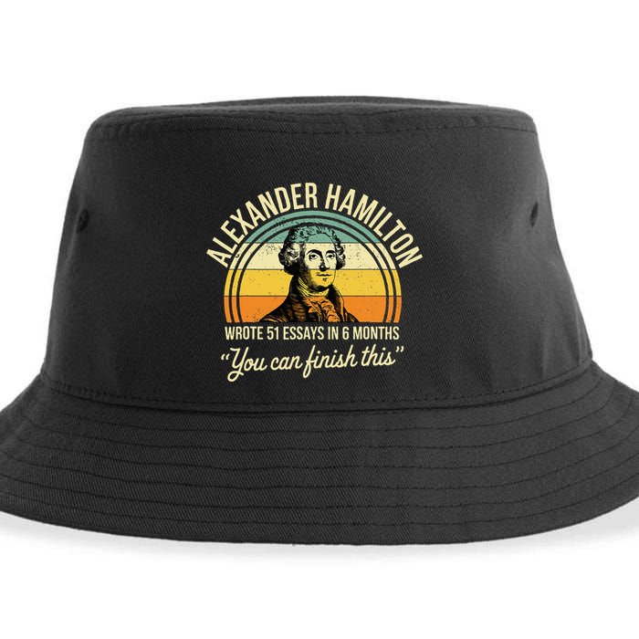 Alexander Hamilton Wrote 51 Essays In 6 Months Sustainable Bucket Hat