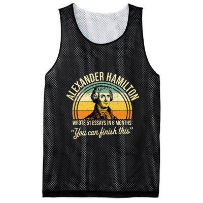 Alexander Hamilton Wrote 51 Essays In 6 Months Mesh Reversible Basketball Jersey Tank