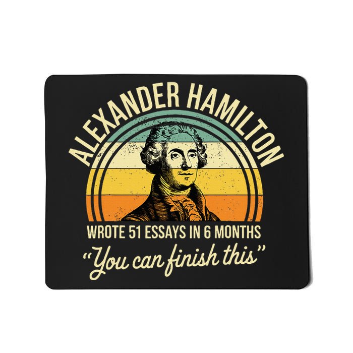 Alexander Hamilton Wrote 51 Essays In 6 Months Mousepad