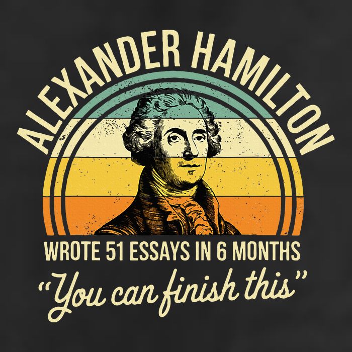 Alexander Hamilton Wrote 51 Essays In 6 Months Large Microfiber Waffle Golf Towel