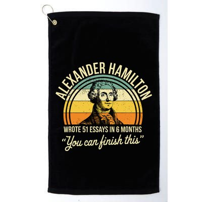 Alexander Hamilton Wrote 51 Essays In 6 Months Golf Towel