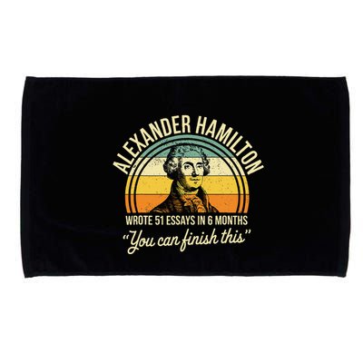 Alexander Hamilton Wrote 51 Essays In 6 Months Microfiber Hand Towel
