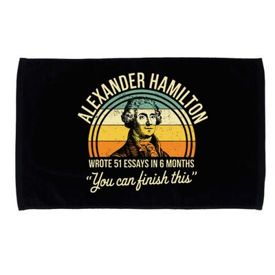 Alexander Hamilton Wrote 51 Essays In 6 Months Microfiber Hand Towel