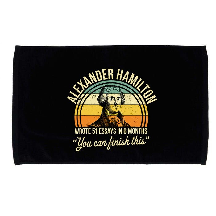 Alexander Hamilton Wrote 51 Essays In 6 Months Microfiber Hand Towel