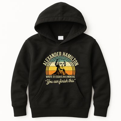 Alexander Hamilton Wrote 51 Essays In 6 Months Kids Hoodie