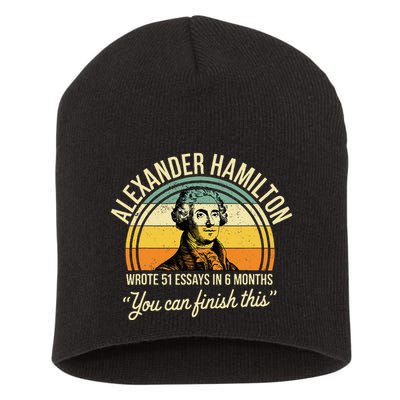 Alexander Hamilton Wrote 51 Essays In 6 Months Short Acrylic Beanie