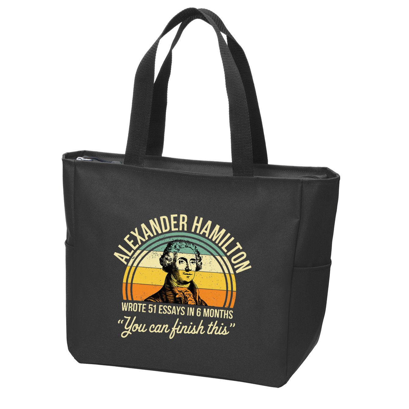 Alexander Hamilton Wrote 51 Essays In 6 Months Zip Tote Bag