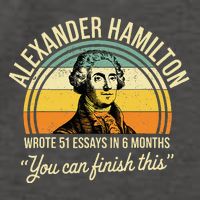 Alexander Hamilton Wrote 51 Essays In 6 Months Vector Backpack