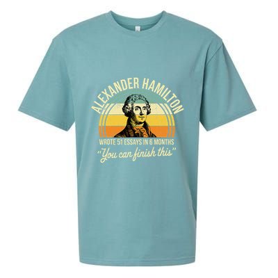 Alexander Hamilton Wrote 51 Essays In 6 Months Sueded Cloud Jersey T-Shirt