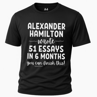 Alexander Hamilton Wrote 51 Essays In 6 Months Cooling Performance Crew T-Shirt