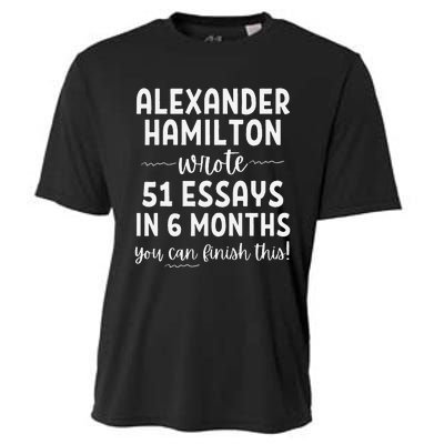 Alexander Hamilton Wrote 51 Essays In 6 Months Cooling Performance Crew T-Shirt