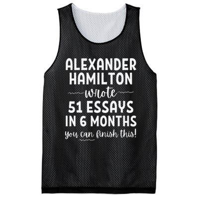 Alexander Hamilton Wrote 51 Essays In 6 Months Mesh Reversible Basketball Jersey Tank