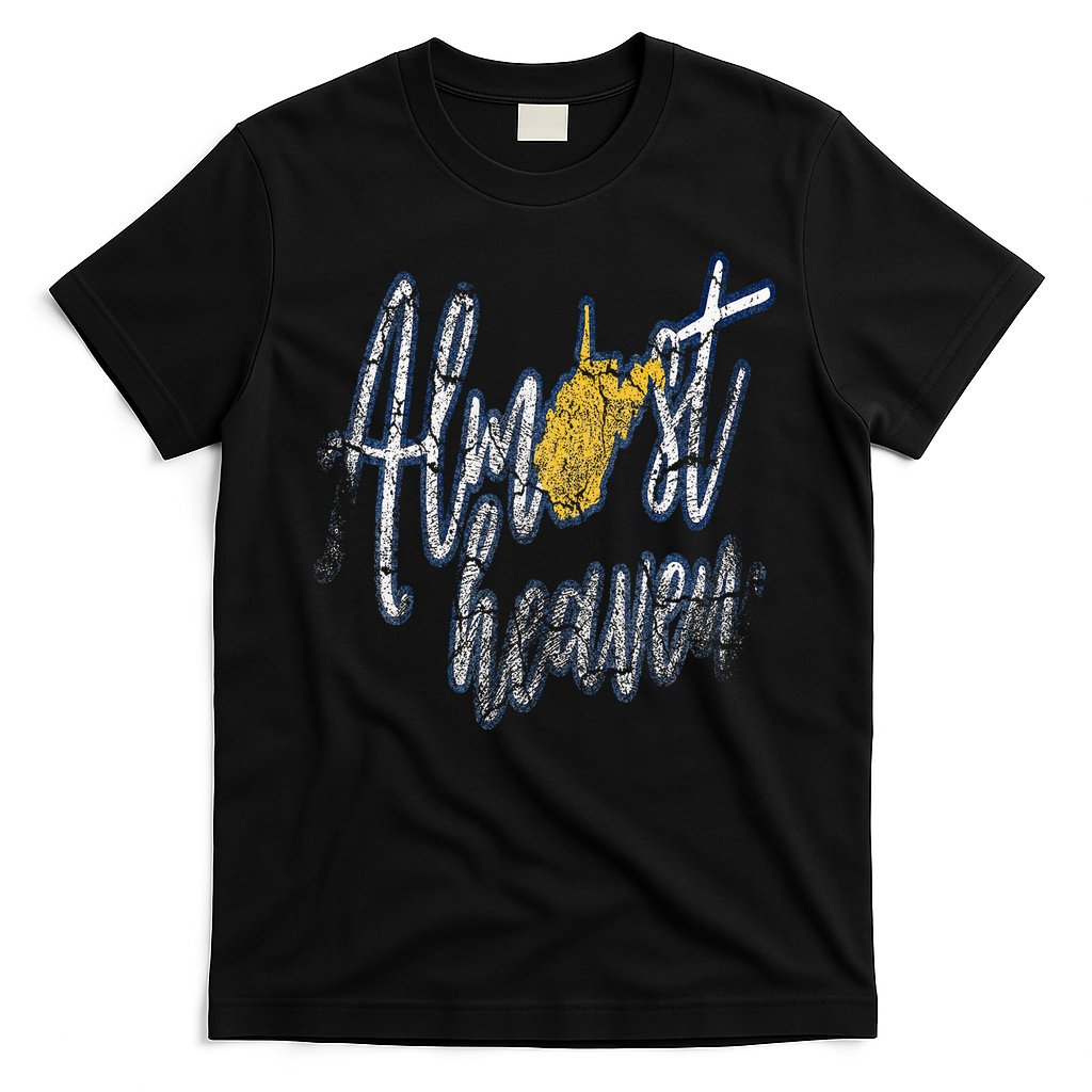 Almost Heaven West Virginia State Map T-Shirt