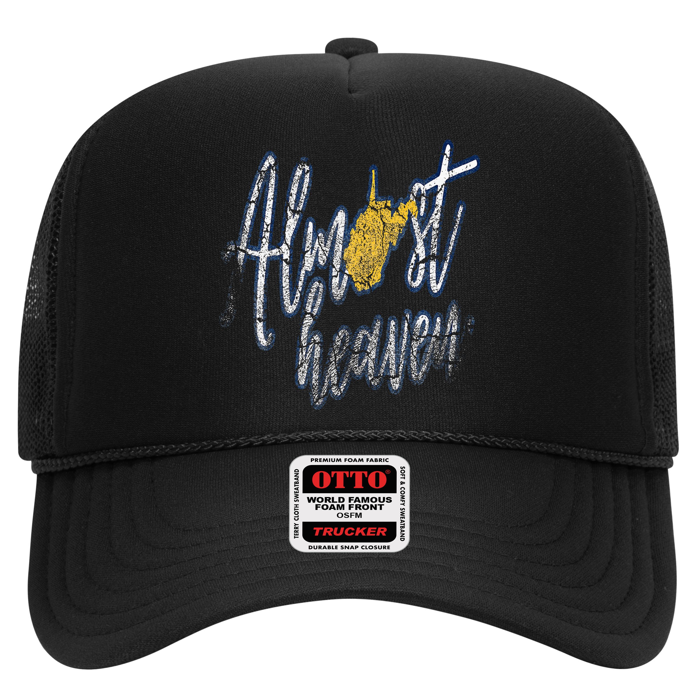 Almost Heaven West Virginia State Map Hat