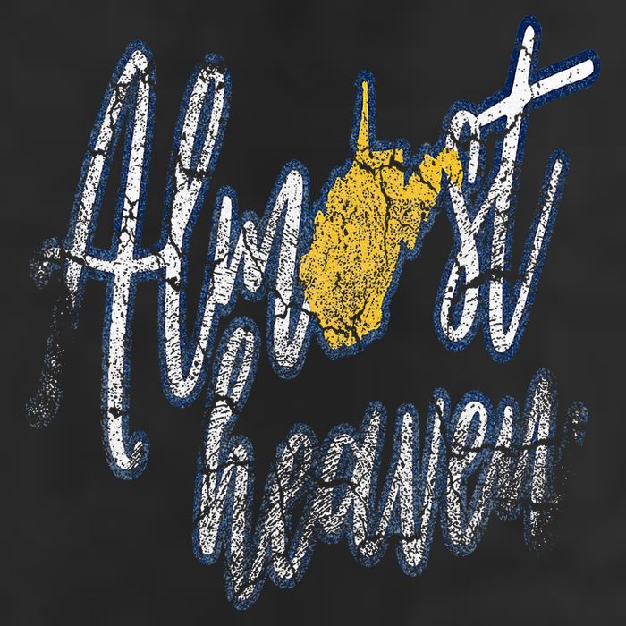 Almost Heaven West Virginia State Map Hat
