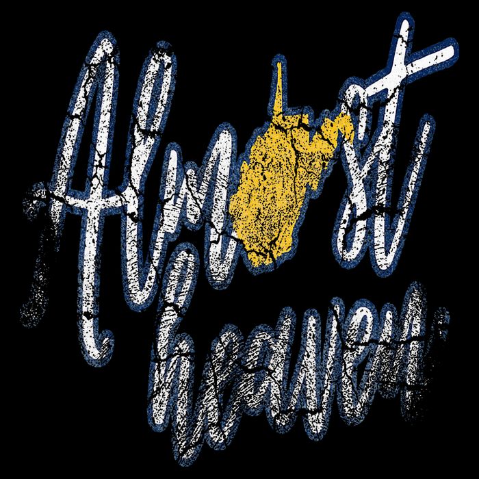 Almost Heaven West Virginia State Map Womens T-Shirt