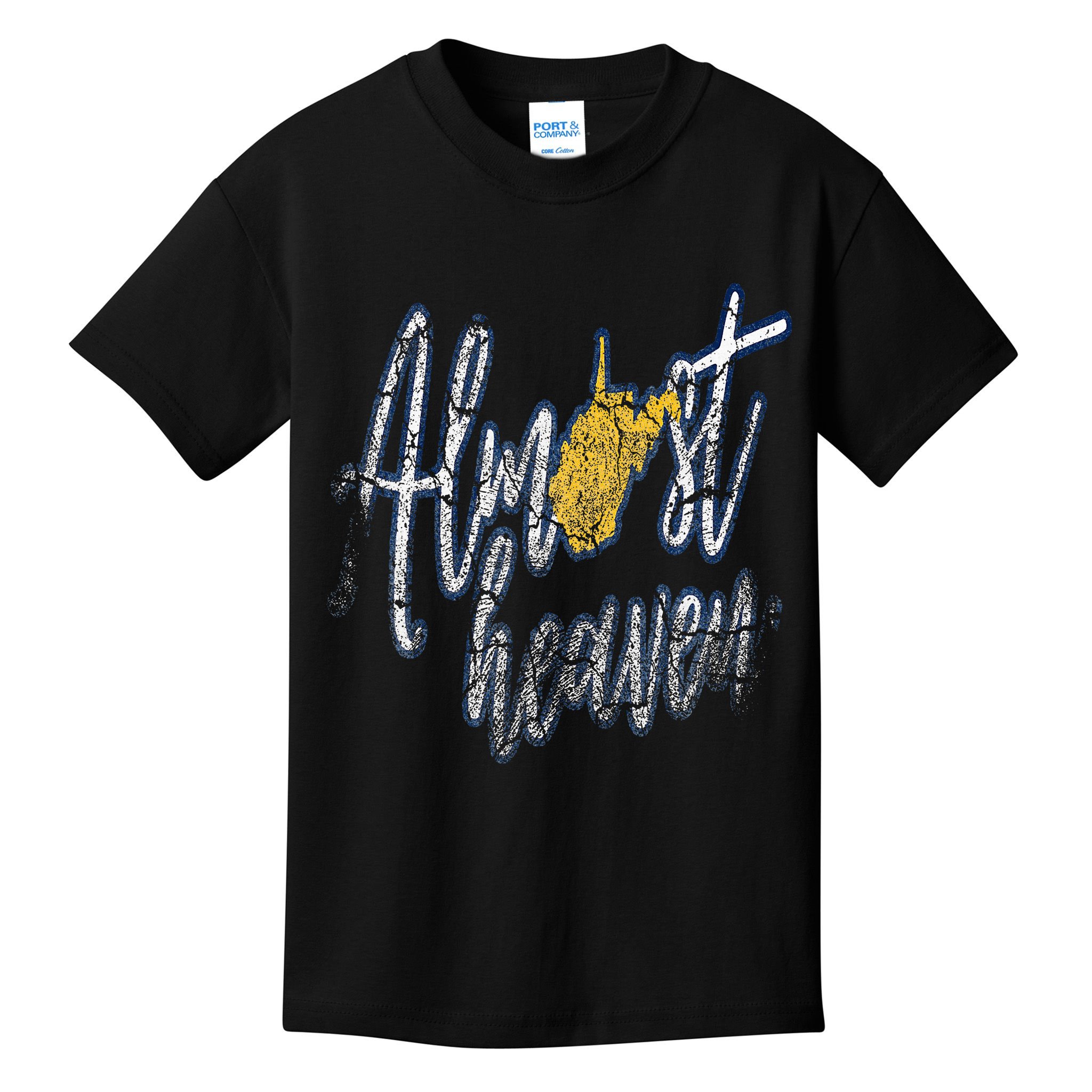 Almost Heaven West Virginia State Map Kids T-Shirt