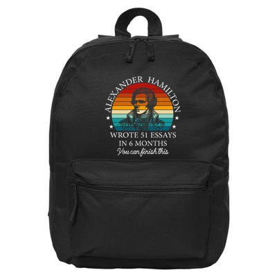 Alexander Hamilton Wrote 51 Essays In 6 Months 16 in Basic Backpack