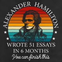 Alexander Hamilton Wrote 51 Essays In 6 Months Large Microfiber Waffle Golf Towel