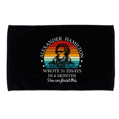 Alexander Hamilton Wrote 51 Essays In 6 Months Microfiber Hand Towel