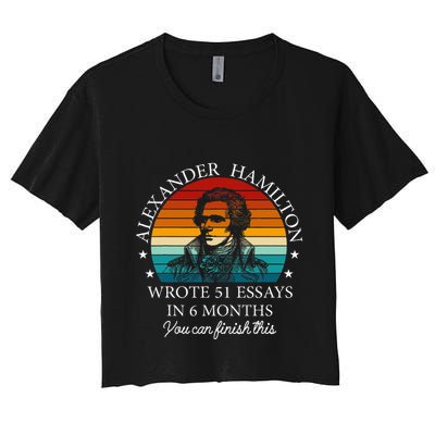 Alexander Hamilton Wrote 51 Essays In 6 Months Crop Top