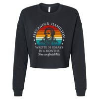 Alexander Hamilton Wrote 51 Essays In 6 Months Cropped Pullover Crew