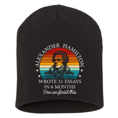 Alexander Hamilton Wrote 51 Essays In 6 Months Short Acrylic Beanie
