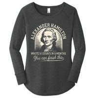 Alexander Hamilton Wrote 51 Essays In 6 Months Vintage Women's Perfect Tri Tunic Long Sleeve Shirt