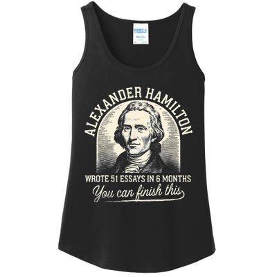 Alexander Hamilton Wrote 51 Essays In 6 Months Vintage Ladies Essential Tank