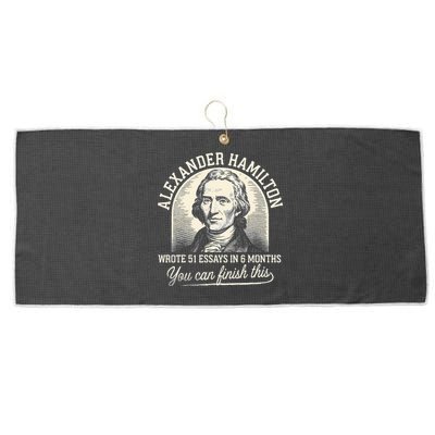 Alexander Hamilton Wrote 51 Essays In 6 Months Vintage Large Microfiber Waffle Golf Towel