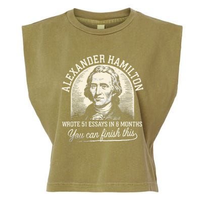 Alexander Hamilton Wrote 51 Essays In 6 Months Vintage Garment-Dyed Women's Muscle Tee