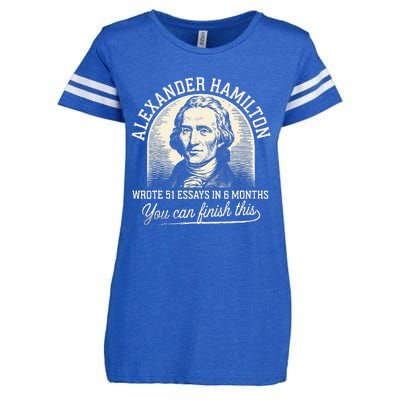 Alexander Hamilton Wrote 51 Essays In 6 Months Vintage Enza Ladies Jersey Football T-Shirt