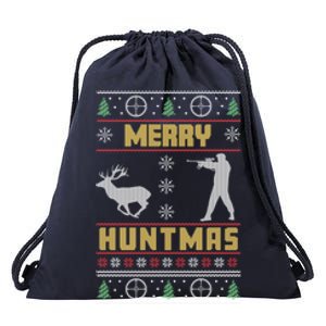 Animal Hunter Xmas Hunt Santa Claus Christmas Hunting Gift Drawstring Bag