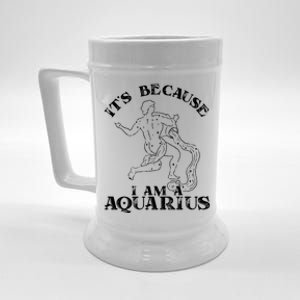 Aquarius Horoscope Zodiac Sign Astrology Great Gift Beer Stein